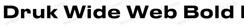 Druk Wide Web Bold Regular字体转换